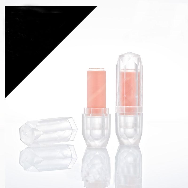 12.1mm 10/30/50pcs Empty Translucent Diamond Lipstick Tube , DIY Portable Frosted Makeup Lipstick Container Cosmetics Packaging