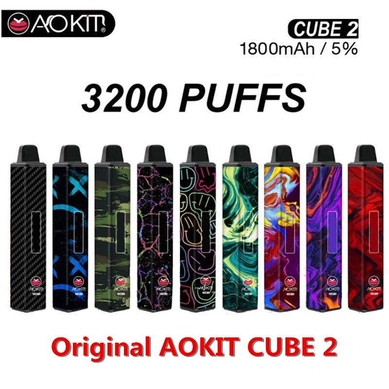 Original Aokit Cube 2 Disposable Pod Device Kit 3200 Puffs Disposables 1800mAh Battery 12ml Prefilled Vape Bar Stick Ecig Pen 100% Authentic
Original Aokit Cube 2 Disposable Pod Device Kit 3200 Puffs Disposables 1800mAh Battery 12ml Prefilled Vape Bar Stick Ecig Pen 100% Authentic