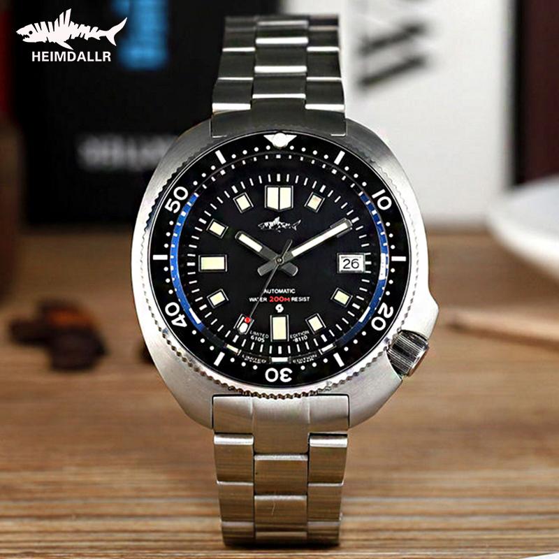 Wristwatches Heimdall Men's Top Retro Mechanical Watch Automatic 300M Swiss Movement ETA2824 Sapphire Crystal Waterproof Diving, Silicone green
Wristwatches Heimdall Men's Top Retro Mechanical Watch Automatic 300M Swiss Movement ETA2824 Sapphire Crystal Waterproof Diving, Silicone green