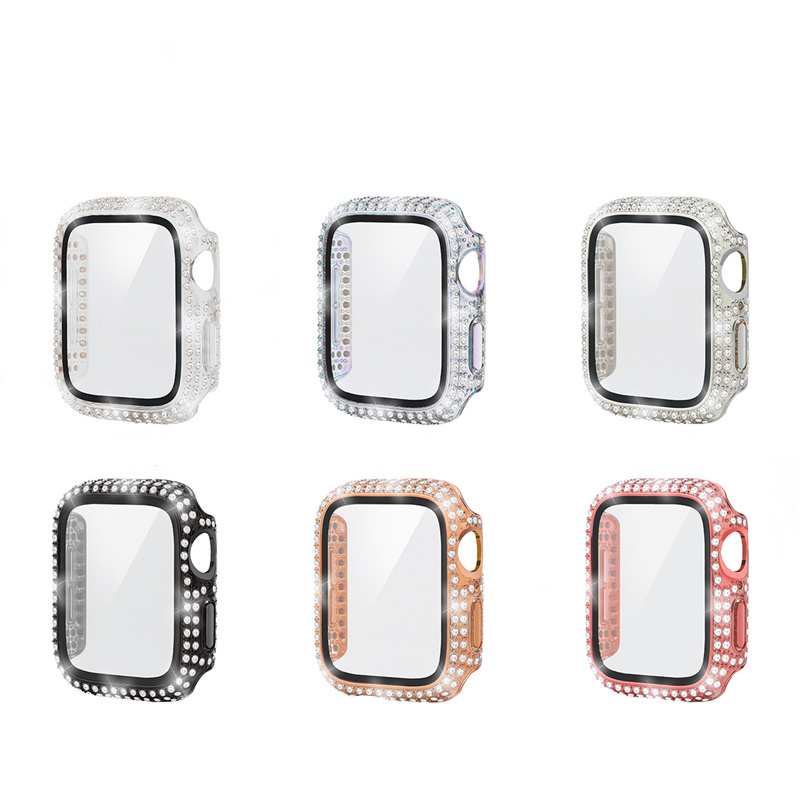 For Apple Watch Series 6 5 4 3 2 1 SE iwatch 38mm/42mm/40mm/44mm 9H Tempered Glass Full Bling Diamond Screen Protector Protect Case Cover, Colorful
For Apple Watch Series 6 5 4 3 2 1 SE iwatch 38mm/42mm/40mm/44mm 9H Tempered Glass Full Bling Diamond Screen Protector Protect Case Cover, Colorful