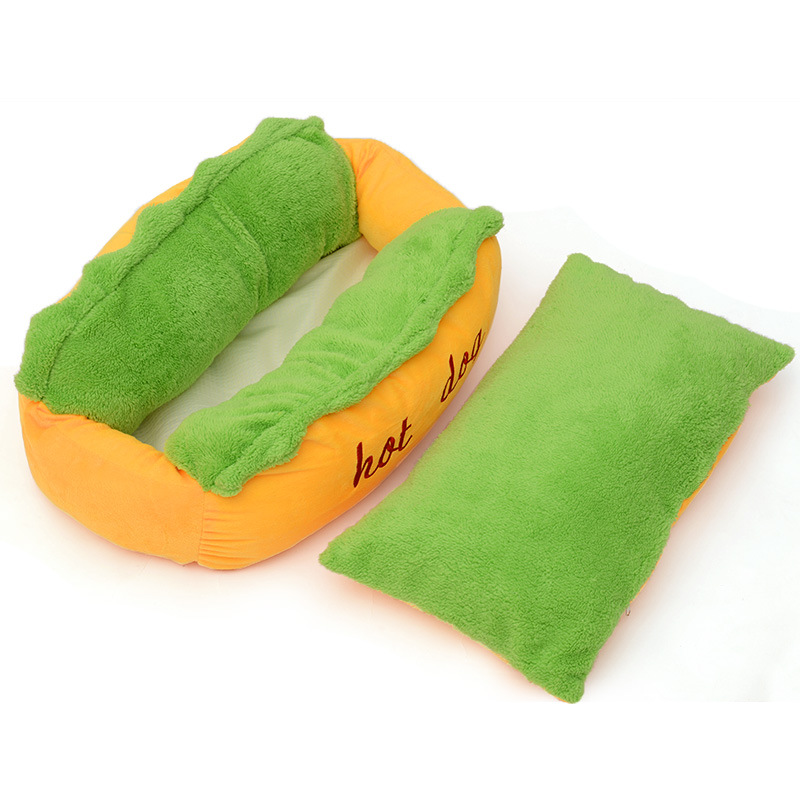 Funny Hot Dog Bed Pet Lounger Doggie Bed Kennel Cat Puppy Warm Soft House Warm Sofa Mat Basket Blanket Hotdog Beds Sleeping Bag
Funny Hot Dog Bed Pet Lounger Doggie Bed Kennel Cat Puppy Warm Soft House Warm Sofa Mat Basket Blanket Hotdog Beds Sleeping Bag