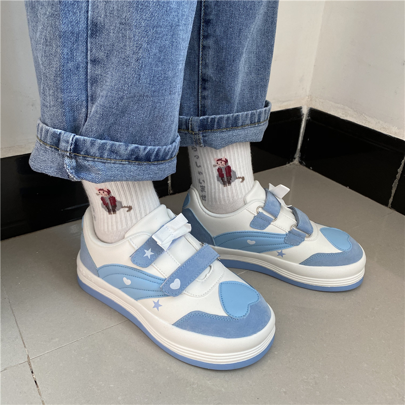 Lolita Beautiful College Soft Girl Heart White Shoe Street Running Velcro Student Women's Tennis Shoes Three Ikop
Lolita Beautiful College Soft Girl Heart White Shoe Street Running Velcro Student Women's Tennis Shoes Three Ikop