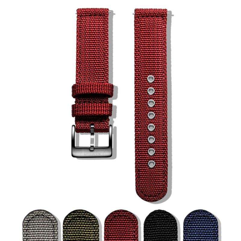 Watch Bands Hemsut Canvas Red Quick Release Quality Nylon Straps And Heavy Duty Brushed Buckle 18mm 20mm 22mm 24mm
Watch Bands Hemsut Canvas Red Quick Release Quality Nylon Straps And Heavy Duty Brushed Buckle 18mm 20mm 22mm 24mm