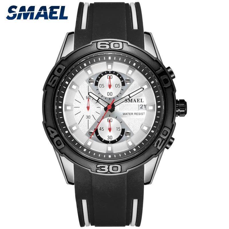 Wristwatches SMAEL Top Brand Casual Sport Mens Watches Alloy Luxury Military Waterproof Watch Man Clock SL-9086 Fashion Luminous, Silver
Wristwatches SMAEL Top Brand Casual Sport Mens Watches Alloy Luxury Military Waterproof Watch Man Clock SL-9086 Fashion Luminous, Silver