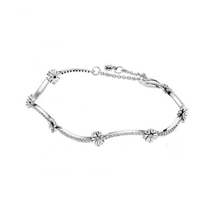 NEW 2021 100% 925 Sterling Silver Flower Diamond Bracelet Fit DIY Original Fshion Jewelry Gift 1234567, Golden;silver
NEW 2021 100% 925 Sterling Silver Flower Diamond Bracelet Fit DIY Original Fshion Jewelry Gift 1234567, Golden;silver