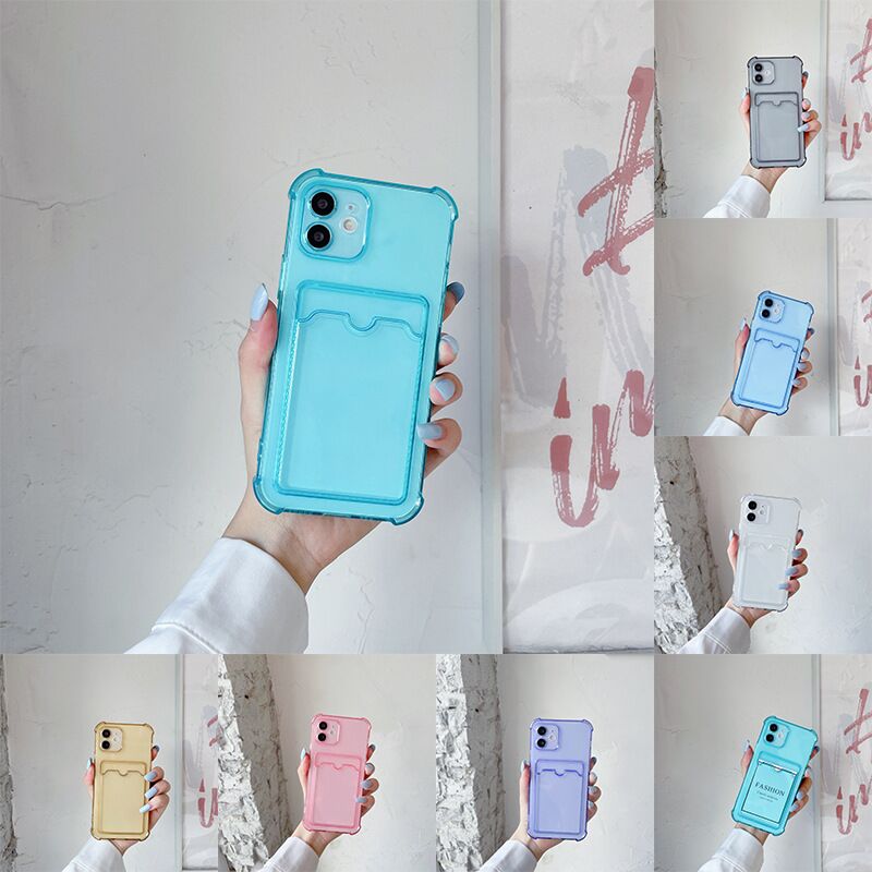 Crsytal Clear Soft TPU Shockproof Cases With Credit ID Card Slot Pocket For Iphone 12 11 Pro Max XR A42 A52 A72 Airbag Four Corner Transparent Phone Back Cover Skin, Purple
Crsytal Clear Soft TPU Shockproof Cases With Credit ID Card Slot Pocket For Iphone 12 11 Pro Max XR A42 A52 A72 Airbag Four Corner Transparent Phone Back Cover Skin, Purple