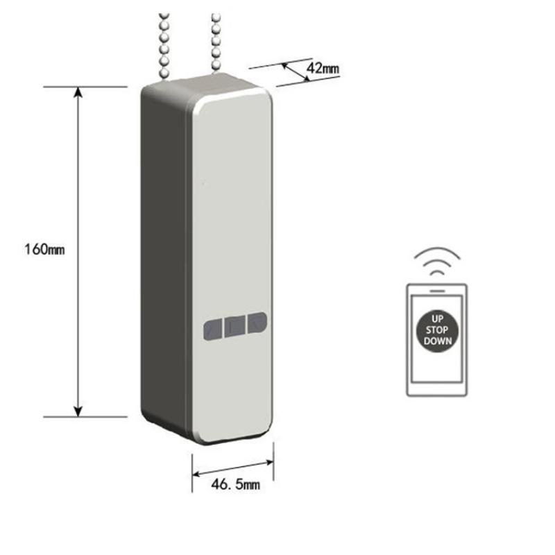 Smart Home Control WIFI Tuya Chain Curtain Motor AlexaGoogle Roller Blinds By MOBILEREMOTE Builti In Battery6065714