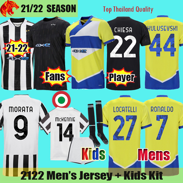 21 22 Juventus Soccer Jerseys RONALDO 2021 2022 MORATA Juve LOCATELLI DYBALA Fans Player Version KULUSEVSKI McKENNIE CHIELLINI Men Jersey Kids Kit, Pre match shirt
21 22 Juventus Soccer Jerseys RONALDO 2021 2022 MORATA Juve LOCATELLI DYBALA Fans Player Version KULUSEVSKI McKENNIE CHIELLINI Men Jersey Kids Kit, Pre match shirt