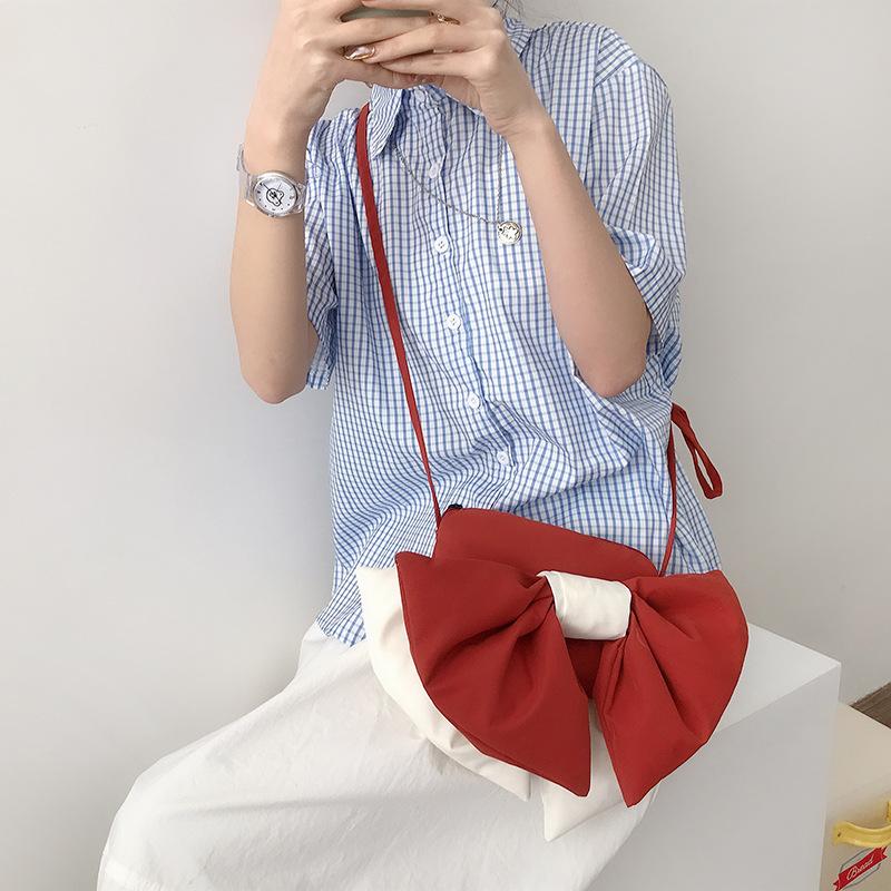 Cute Contrast Color Women Bow Crossbody Bag Fashion Design Ladies Coin Purse Small Shoulder Bags Lovely Girls Student Handbags, Pink
Cute Contrast Color Women Bow Crossbody Bag Fashion Design Ladies Coin Purse Small Shoulder Bags Lovely Girls Student Handbags, Pink