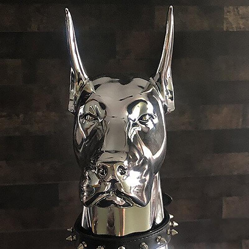 Garden Decorations Home Decor Sculpture Doberman Dog Large Size Art Animal Statues Figurine Room Decoration Resin Statue Ornamentgift Holida