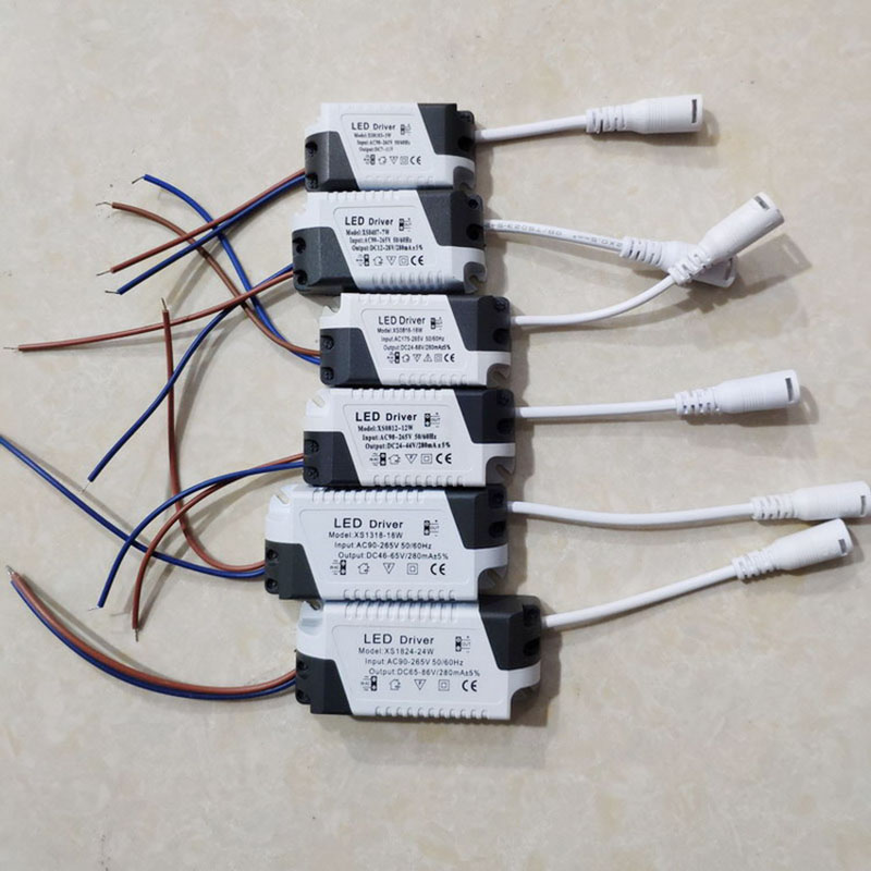 LED Driver 3W 6W 9W 12W 15W 18W 24W 25W 36W LED Adapter Transformer Power Supply for Ceiling Lights Panel Lamp Driver DC