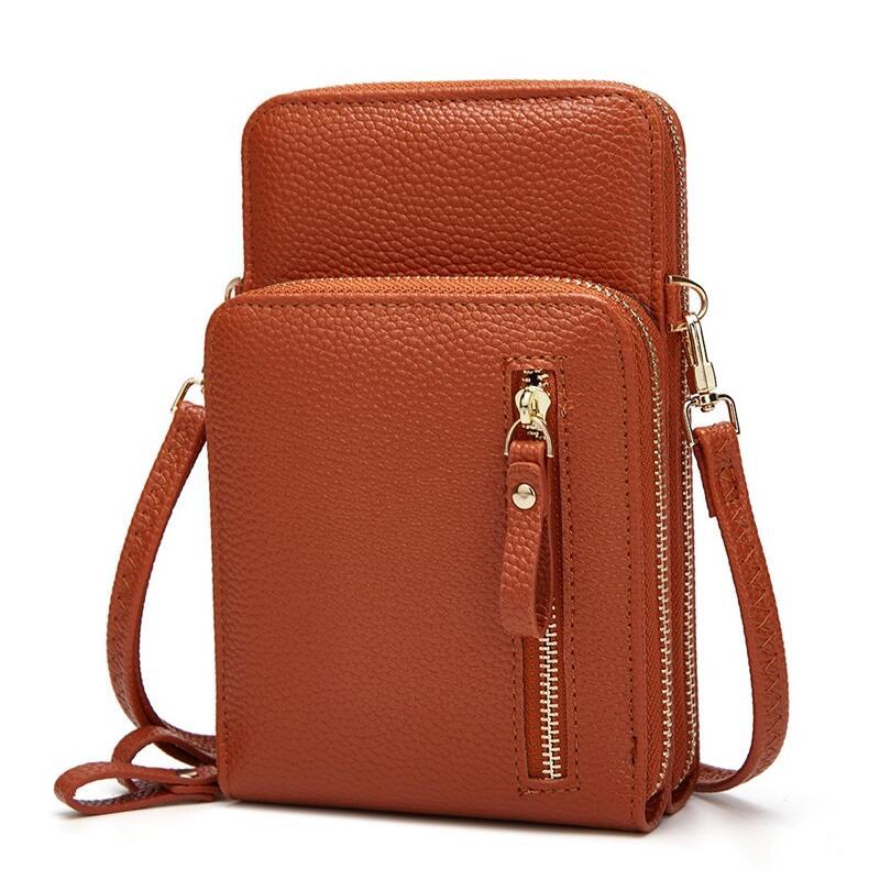 2021 New Zipper Large Capacity Mobile Phone Bag Lady Vertical Double-Layer Single Shoulder Messenger Bag, Black
2021 New Zipper Large Capacity Mobile Phone Bag Lady Vertical Double-Layer Single Shoulder Messenger Bag, Black