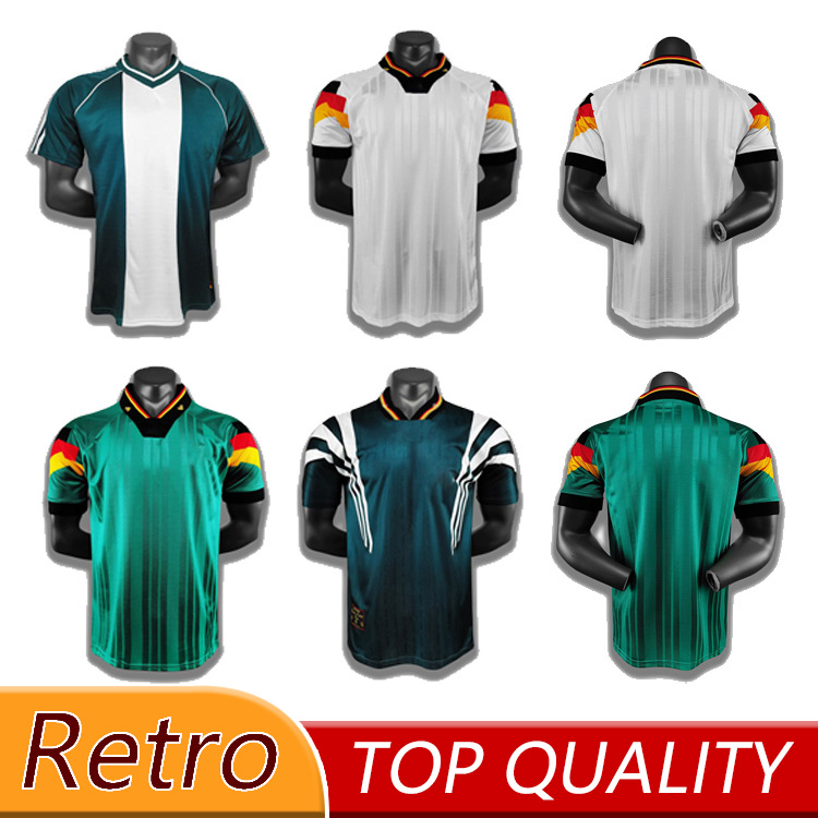 90 14 88 94 98 96 92 94 06 Retro soccer jersey Germany 98 home white Vintage soccer jersey classic football shirt, 96 away
90 14 88 94 98 96 92 94 06 Retro soccer jersey Germany 98 home white Vintage soccer jersey classic football shirt, 96 away