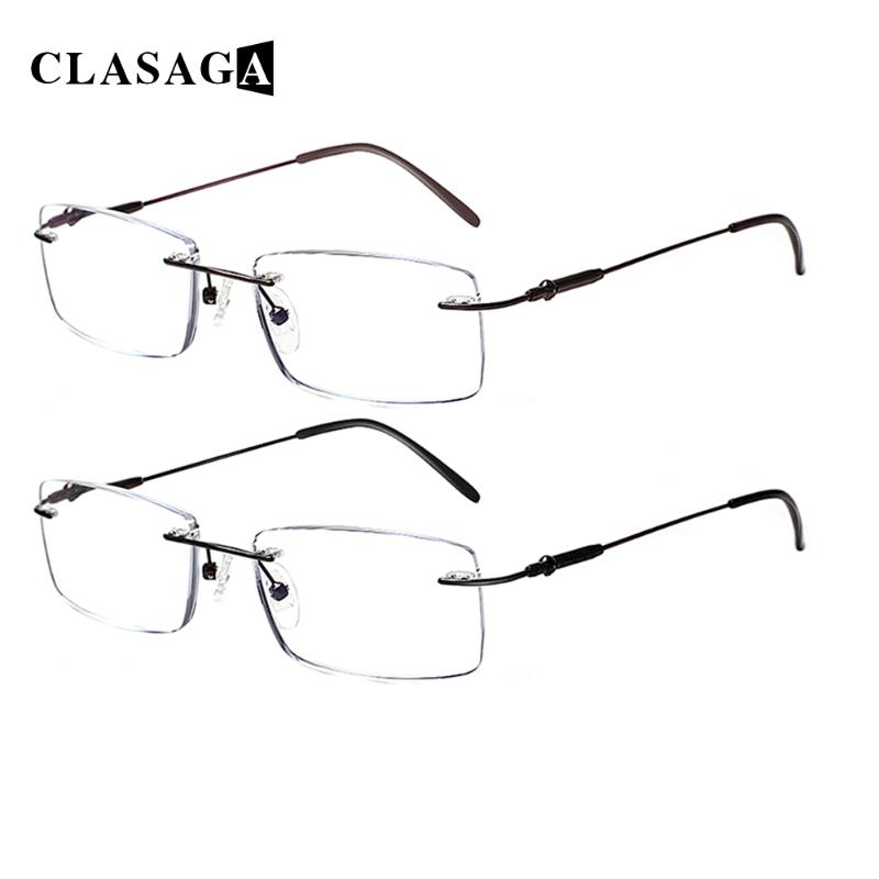 Sunglasses CLASAGA 2 Pack Reading Glasses Metal Hinge Frameless Men And Women HD Prescription Reader Eyeglasses
Sunglasses CLASAGA 2 Pack Reading Glasses Metal Hinge Frameless Men And Women HD Prescription Reader Eyeglasses