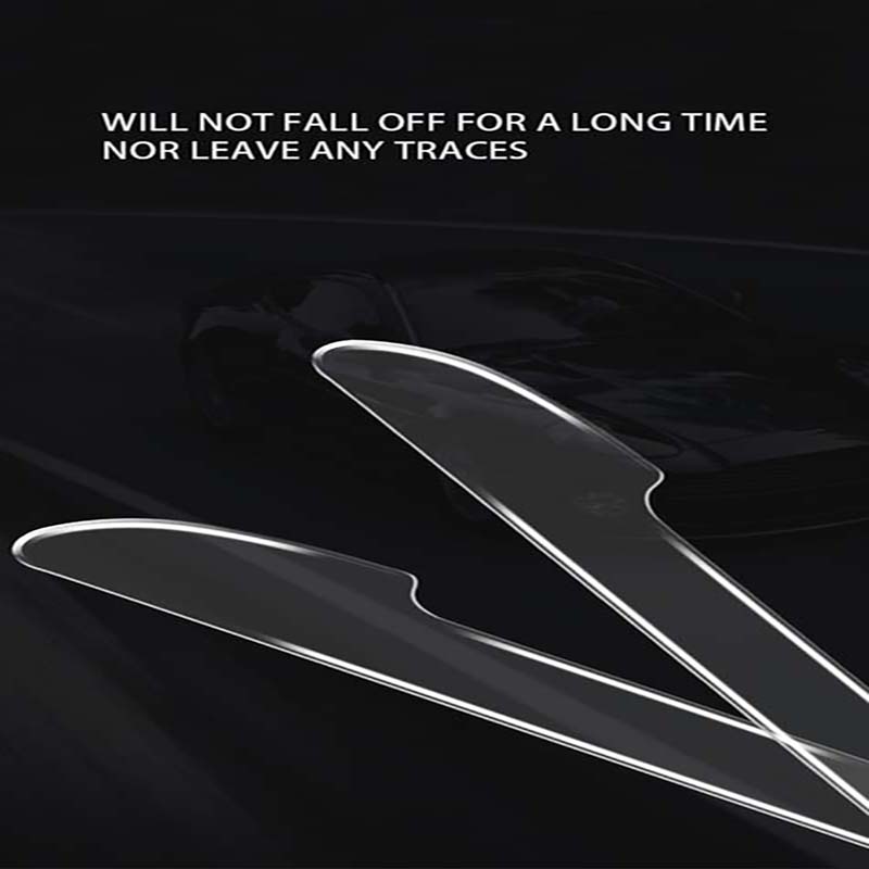 Vehicle Transparent Anti-collision Strip Car Sticker Auto Door Side Scratch-proof Anti-scratch Rear-view Mirror Decorative Rubber Strips