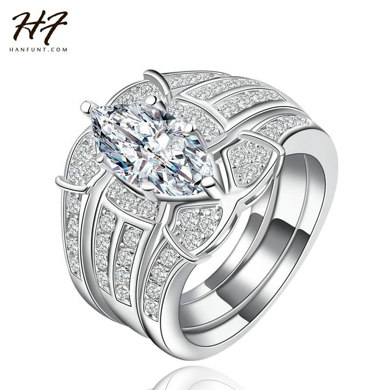 Cluster Rings Sliver Color Luxury 3 Rounds Bijoux Fashion Wedding Ring Set CZ Cubic Zirconia Jewelry For Women Chirstmas Gift R595, Golden;silver
Cluster Rings Sliver Color Luxury 3 Rounds Bijoux Fashion Wedding Ring Set CZ Cubic Zirconia Jewelry For Women Chirstmas Gift R595, Golden;silver