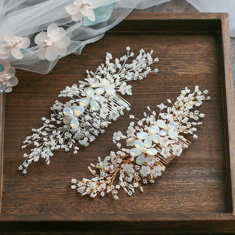 Hair Clips & Barrettes Trendy Gold Color Plant Bride Combs 2021 Est Flower Prom Bridal Wedding Accessories Head Piece For, Golden;silver
Hair Clips & Barrettes Trendy Gold Color Plant Bride Combs 2021 Est Flower Prom Bridal Wedding Accessories Head Piece For, Golden;silver