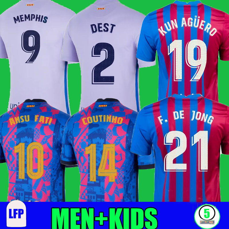 21 22 Barcelona soccer jerseys MEMPHIS KUN AGUERO THIRD Camisetas de football shirt BARCA COUTINHO ANSU FATI 2021 2022 GRIEZMANN F.DE JONG DEST men + kids kit sets TOPS, Home women
21 22 Barcelona soccer jerseys MEMPHIS KUN AGUERO THIRD Camisetas de football shirt BARCA COUTINHO ANSU FATI 2021 2022 GRIEZMANN F.DE JONG DEST men + kids kit sets TOPS, Home women