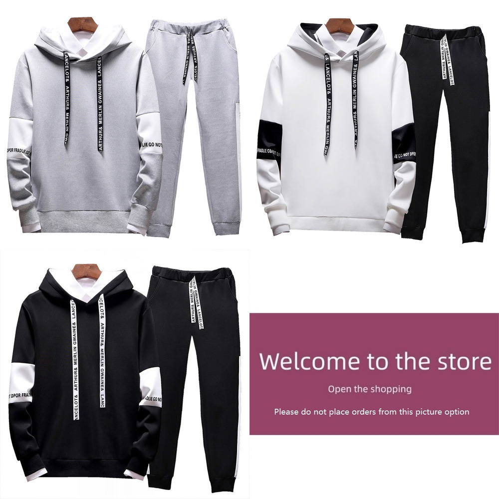 New Brand Clothing Men's Casual Sweatshirts Pullover Men tracksuit Hoodies Two Piece+Pants Sport Shirts Autumn Winter Set S-4XL Y0728, Black
New Brand Clothing Men's Casual Sweatshirts Pullover Men tracksuit Hoodies Two Piece+Pants Sport Shirts Autumn Winter Set S-4XL Y0728, Black