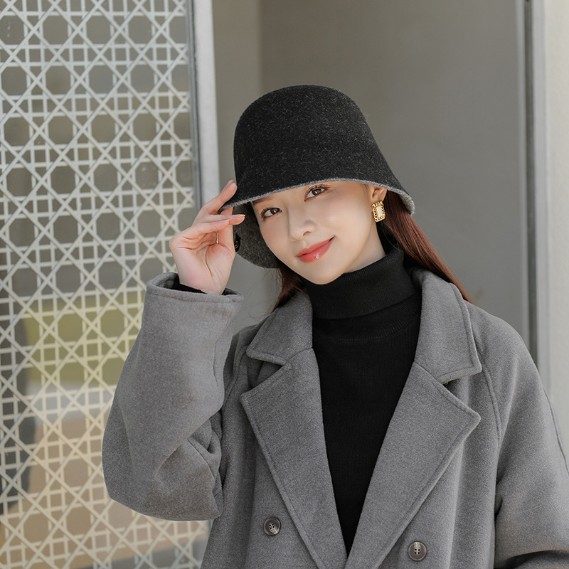 Hat Bucket Hat Female Autumn and Winter Woolen Japanese Style Face-Looking Small Bucket Hat Korean Style Fashionable Warm Cold Color Bucket, Red
Hat Bucket Hat Female Autumn and Winter Woolen Japanese Style Face-Looking Small Bucket Hat Korean Style Fashionable Warm Cold Color Bucket, Red