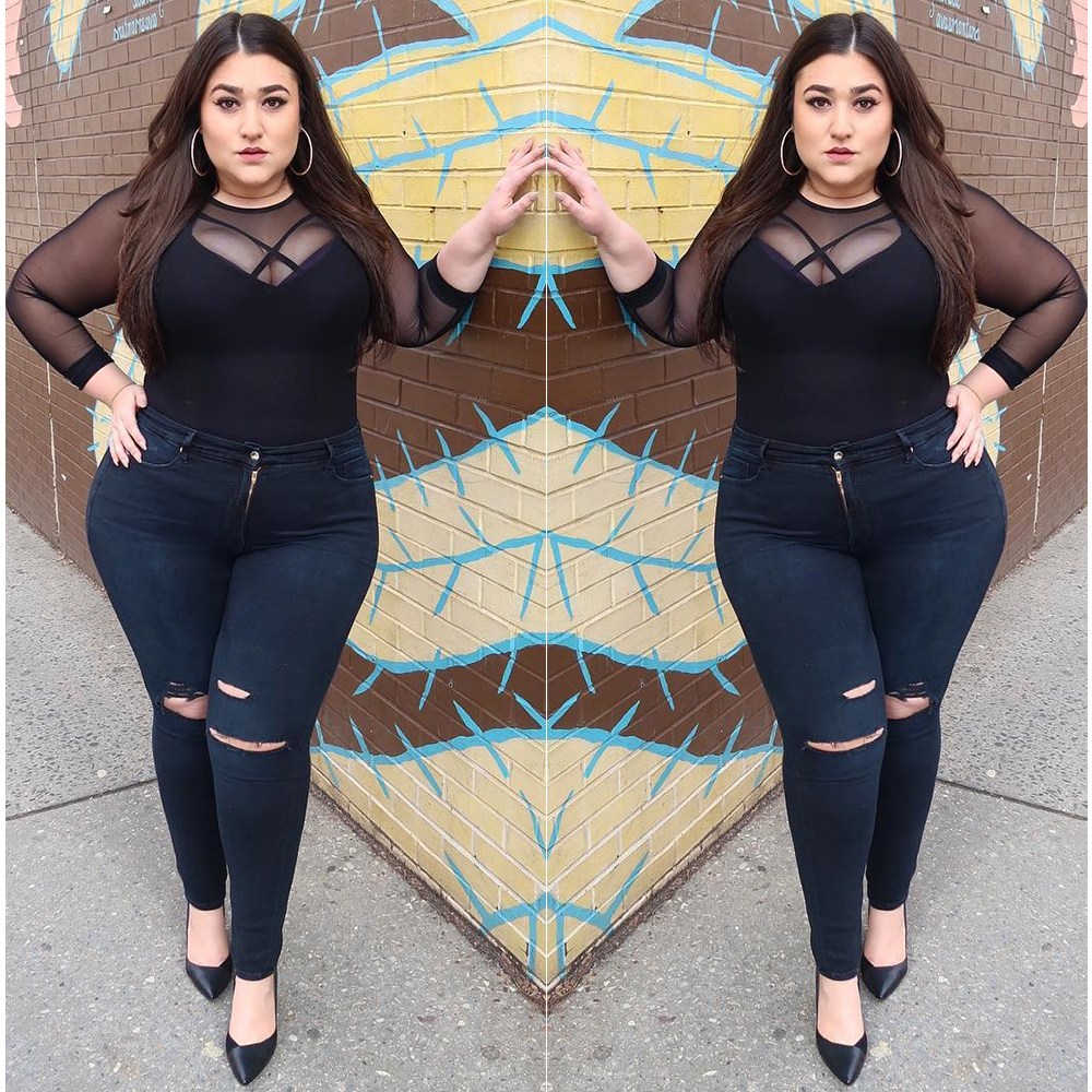 Sexy Women T Shirt See Through Transparent Mesh Tops Long Sleeve Sheer Club Slim Ladies Round Neck T-Shirt Plus Size L-6XL D30 210302