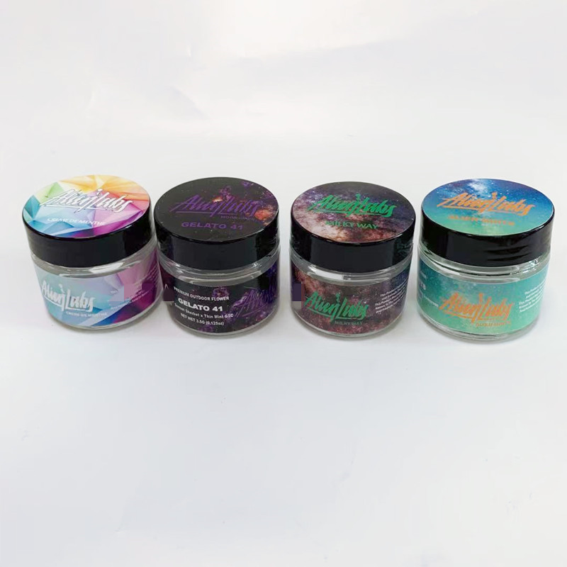 Alien labs Containers 60ml 3.5G Glass Jars 2.08*2.13 Dry herb flower with stickers cookies runtz can
Alien labs Containers 60ml 3.5G Glass Jars 2.08*2.13 Dry herb flower with stickers cookies runtz can