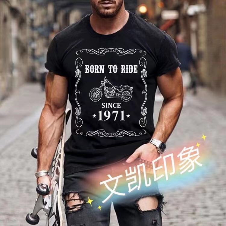 t-shirt men's summer new menswear digital printing short sve t-shirt men's black casual large size style, White;black
t-shirt men's summer new menswear digital printing short sve t-shirt men's black casual large size style, White;black
