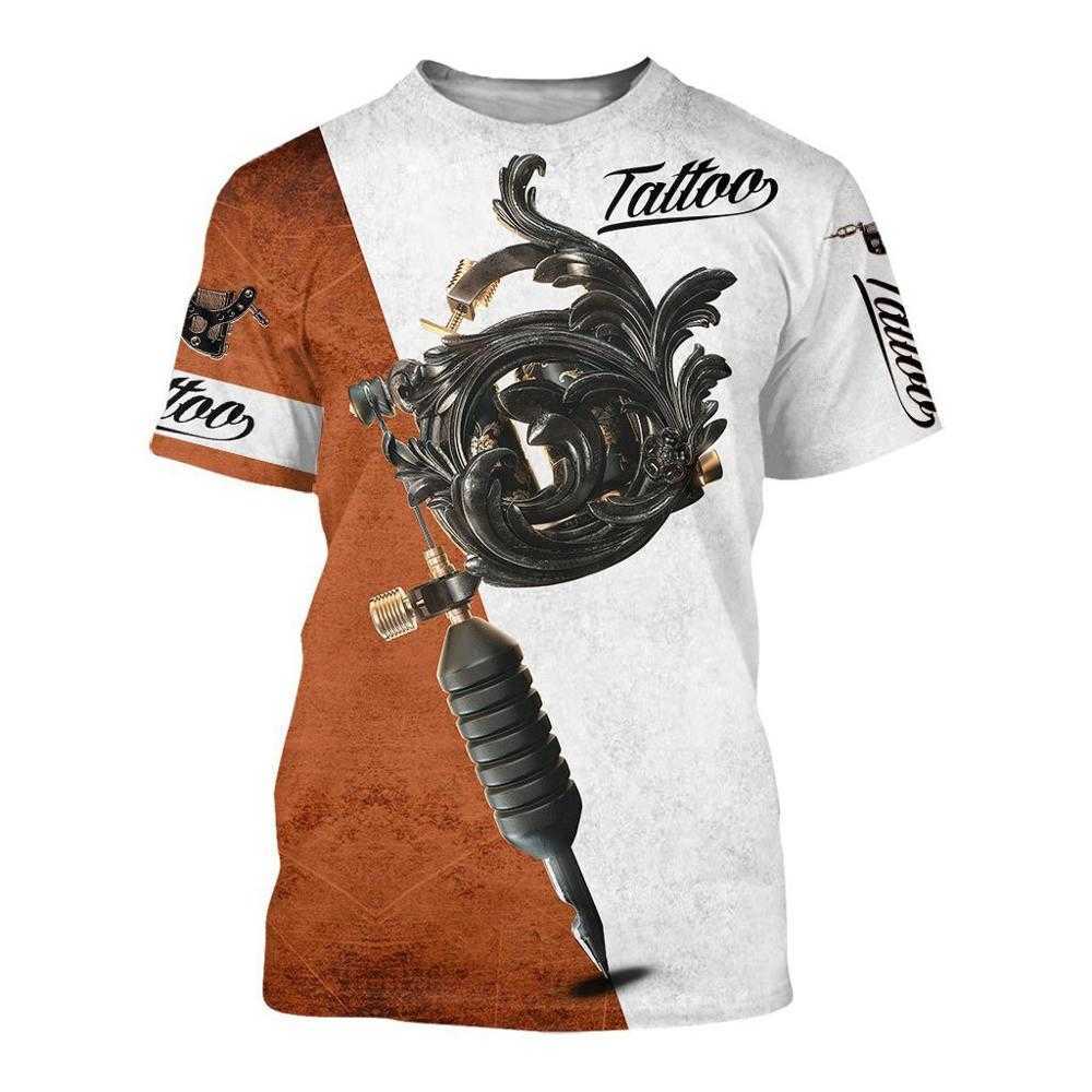 Viking symbol - odin Tattoo 3D Printed men t shirt Harajuku Fashion Short sleeve summer streetwear Unisex t tops 210629