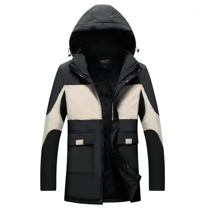 Men's Down & Parkas 2021 Winter Parka Jacket Men Patchwork Color Fashion Hooded Collar Fleece Warm Windbreaker Clothing Mid-long Coat1, Black
Men's Down & Parkas 2021 Winter Parka Jacket Men Patchwork Color Fashion Hooded Collar Fleece Warm Windbreaker Clothing Mid-long Coat1, Black
