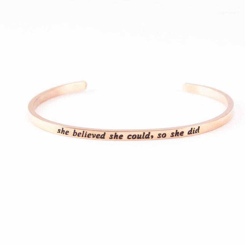 Rose Gold Bracelets For Women Stainless Steel Bangles Engraved Encouragement Letters Gift Graduation Bangle
Rose Gold Bracelets For Women Stainless Steel Bangles Engraved Encouragement Letters Gift Graduation Bangle