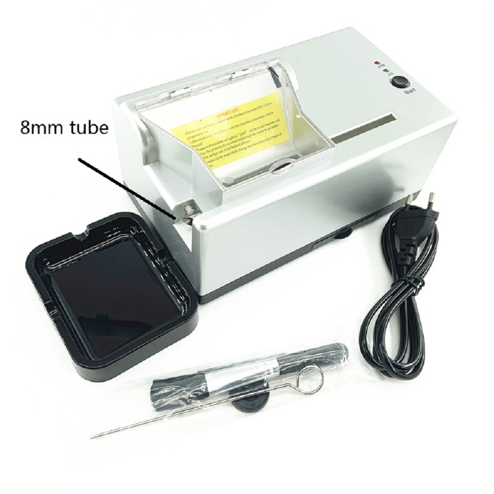 6.5/8mm tube slim Automatic Tobacco Making Machine smoking accessories Silver Button High Speed Electric cigarette Roller Maker Weeding Herb Tools
6.5/8mm tube slim Automatic Tobacco Making Machine smoking accessories Silver Button High Speed Electric cigarette Roller Maker Weeding Herb Tools