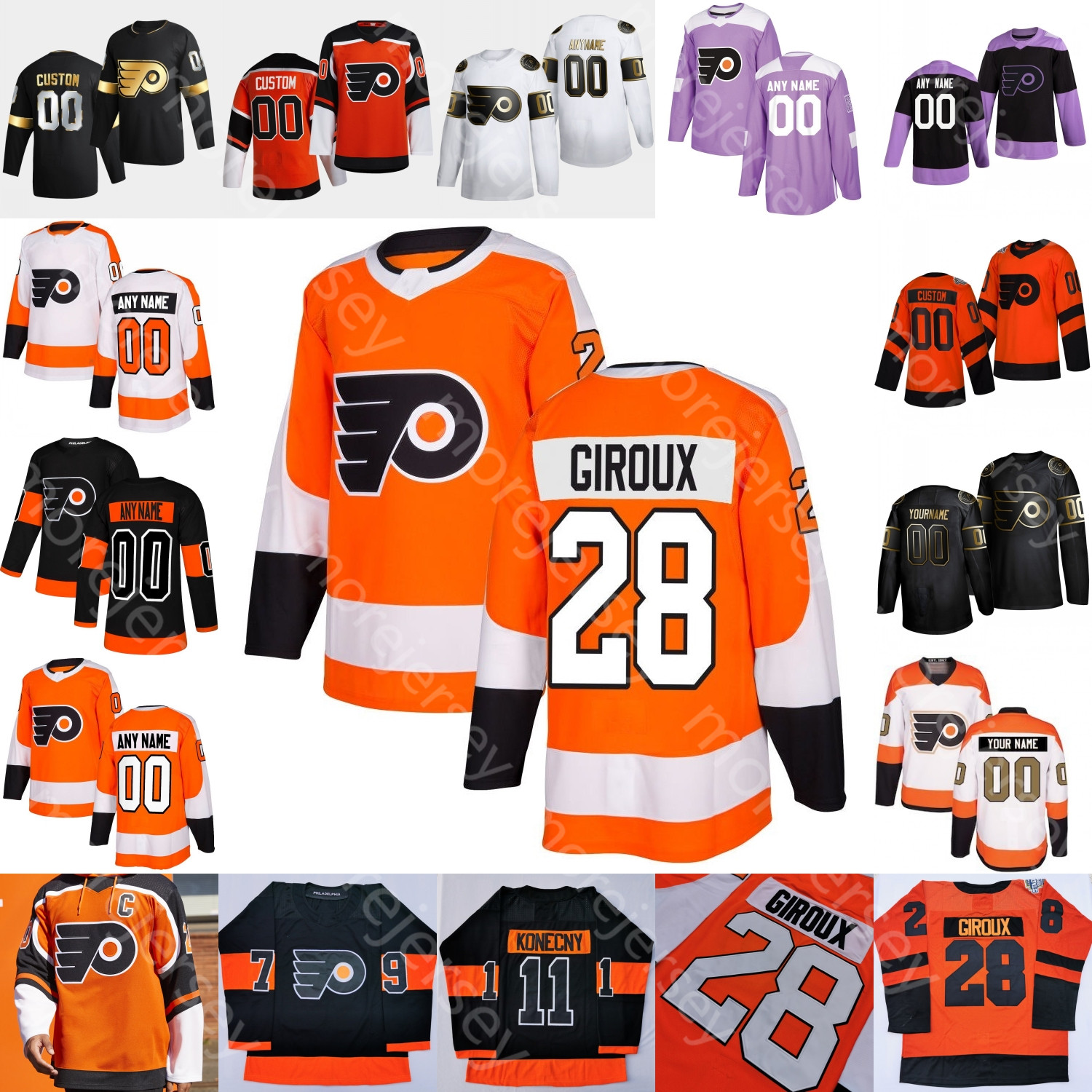 Philadelphia Flyers Ice Hockey Jersey Alex Lyon Samuel Morin Myers Nolan Patrick Nate Prosser Raffl Ratcliffe Sanheim Twarynski Ustimenko, Black;red
Philadelphia Flyers Ice Hockey Jersey Alex Lyon Samuel Morin Myers Nolan Patrick Nate Prosser Raffl Ratcliffe Sanheim Twarynski Ustimenko, Black;red