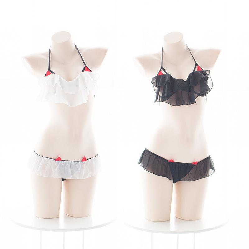 Sexy Costumes Womens Cosplay Lingerie Set Ruffle Baby Doll Teddy Outfit Bra An Pantie Nightie, Black
Sexy Costumes Womens Cosplay Lingerie Set Ruffle Baby Doll Teddy Outfit Bra An Pantie Nightie, Black