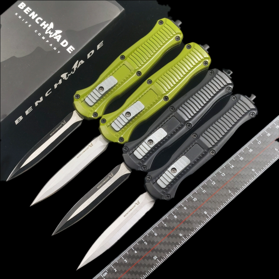 BENCHMADE Mini BM 3300 3350 Infidel Double action Automatic knives D2 Steel EDC Pocket Tactical gear Survival knife with nylon sheath
BENCHMADE Mini BM 3300 3350 Infidel Double action Automatic knives D2 Steel EDC Pocket Tactical gear Survival knife with nylon sheath