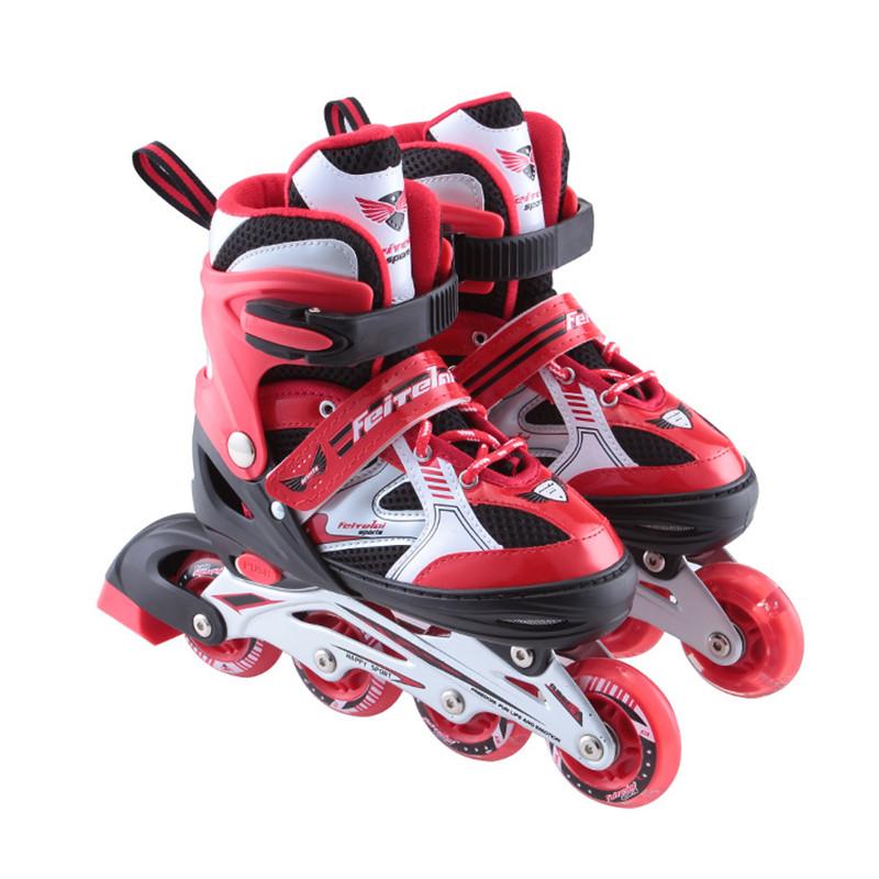 Children's Roller Skates Inline Wheels Roller Skates Can Be Adjusted In Size, Flashing Flash For Beginners Profess, Blue 
Children's Roller Skates Inline Wheels Roller Skates Can Be Adjusted In Size, Flashing Flash For Beginners Profess, Blue