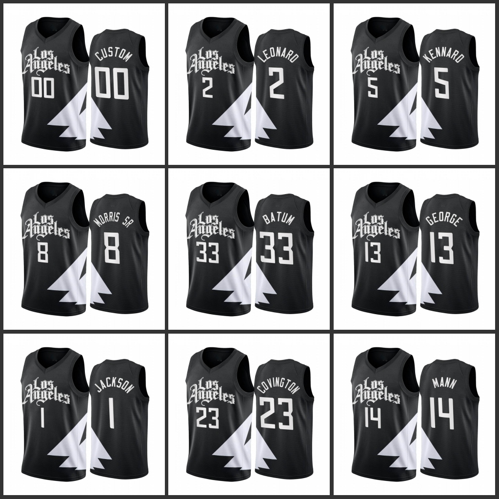 Men 2022-23 Los Angeles Clippers''Robert Covington Kawhi Leonard Nicolas Batum Paul George Reggie Jackson Custom Black Statement Jersey
Men 2022-23 Los Angeles Clippers''Robert Covington Kawhi Leonard Nicolas Batum Paul George Reggie Jackson Custom Black Statement Jersey