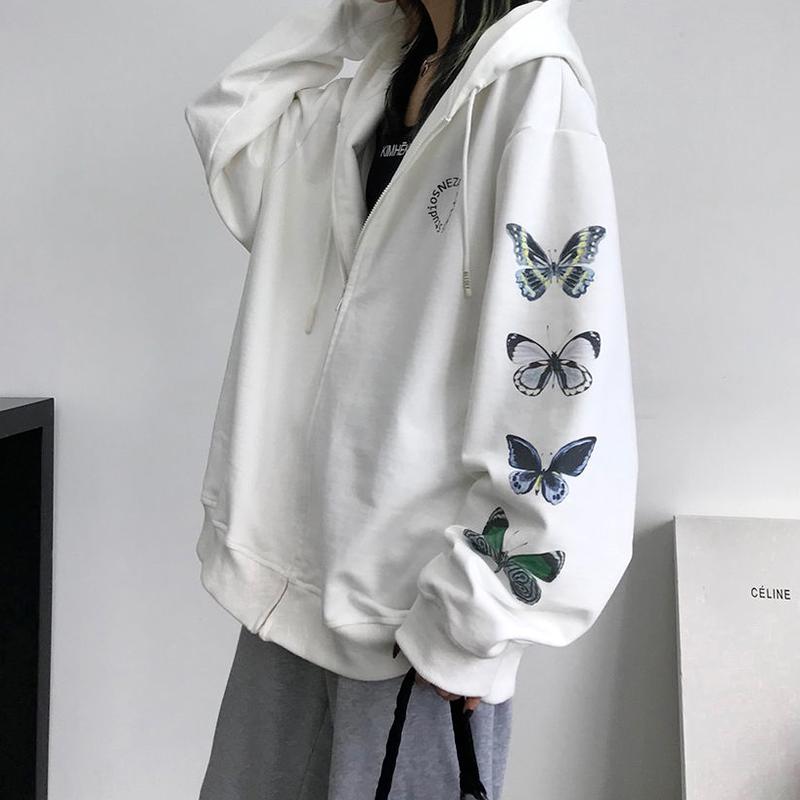 Women's Hoodies & Sweatshirts QWEEK 2021 Autumn Animal Print Zip Up Women Harajuku Streetwear Korean Fashion Hooded Sweatshirt White Tops Cl, Black
Women's Hoodies & Sweatshirts QWEEK 2021 Autumn Animal Print Zip Up Women Harajuku Streetwear Korean Fashion Hooded Sweatshirt White Tops Cl, Black