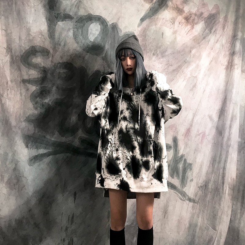 New Chinese Hoodies Landscape 3D Print Women Hoodie Sweatshirts Winter Flower Hooded Pullover Long Sleeve Sportswear 201217
