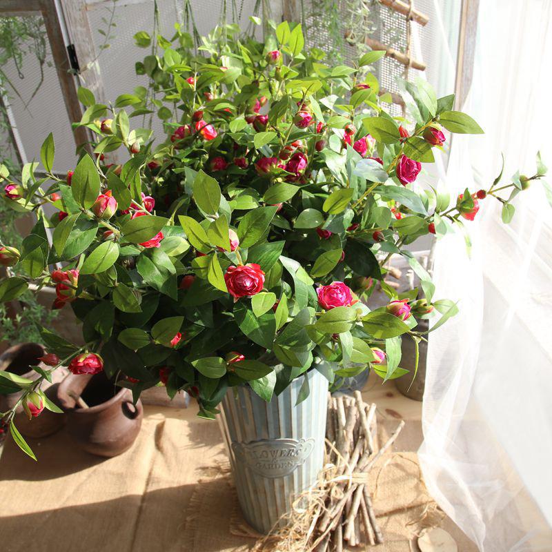 Decorative Flowers & Wreaths 90cm Large Artificial Silk Camellia For Wedding Party Floor Home Decoration Flower Fake Plants Green Tree Branc
Decorative Flowers & Wreaths 90cm Large Artificial Silk Camellia For Wedding Party Floor Home Decoration Flower Fake Plants Green Tree Branc