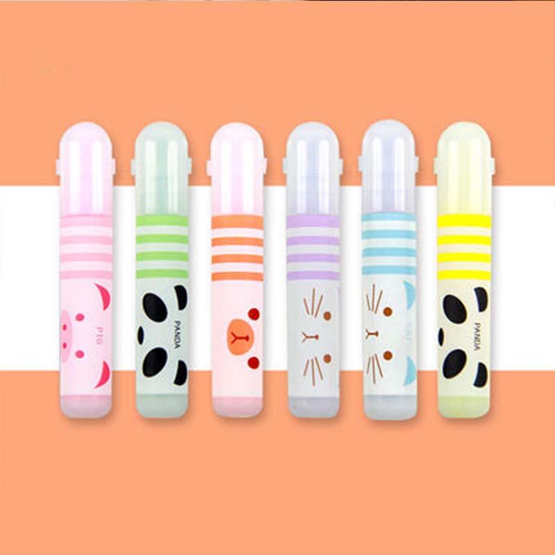 Highlighters 48 Pcs/lot Cartoon Panda Cat Animals Highlighter Mini 6 Colors Drawing Marker Pens Office School Writing Supplies
Highlighters 48 Pcs/lot Cartoon Panda Cat Animals Highlighter Mini 6 Colors Drawing Marker Pens Office School Writing Supplies