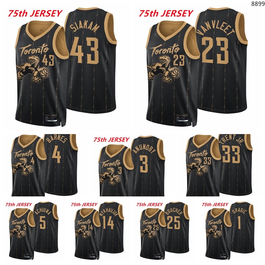 Toronto Men Raptors's Scottie Barnes 4 Pascal Siakam Fred VanVleet OG Anunoby Gary Trent Jr. Achiuwa Dalano Banton 2021/22 75th Anniver, Black
Toronto Men Raptors's Scottie Barnes 4 Pascal Siakam Fred VanVleet OG Anunoby Gary Trent Jr. Achiuwa Dalano Banton 2021/22 75th Anniver, Black