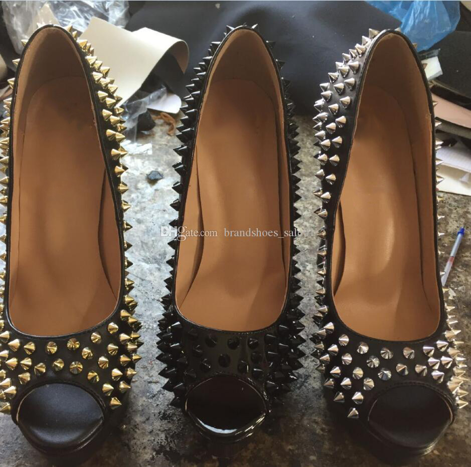 2020With Box New Sexy Ladies Spikes Real Leather Red Bottom High Heels Shoes High Heel Peep Toe Lady Wedding Shoes Stiletto Heel Dress Shoes, Black/matte
2020With Box New Sexy Ladies Spikes Real Leather Red Bottom High Heels Shoes High Heel Peep Toe Lady Wedding Shoes Stiletto Heel Dress Shoes, Black/matte
