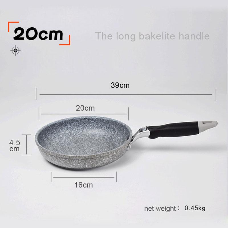 Geetest Marble Stone Nonstick Frying Pan With Heat Resistant Bakelite HandleGranite Induction Egg SkilletDishwasher Safe9497420