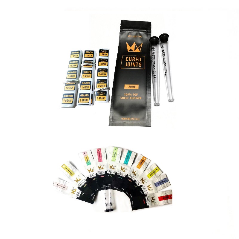 Newest White WCC CURED JOINTS 3PCS 1PC West Coast Cure BAG PLASTIC TUBES Packaging moonrock Preroll Pre-rolled tube with Stickers
Newest White WCC CURED JOINTS 3PCS 1PC West Coast Cure BAG PLASTIC TUBES Packaging moonrock Preroll Pre-rolled tube with Stickers