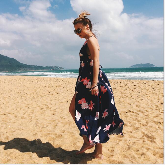 women boho deep v neck backless long dress chiffon split cross lace summer dress sleeveless maxi beach dress vestidos, Black;gray
women boho deep v neck backless long dress chiffon split cross lace summer dress sleeveless maxi beach dress vestidos, Black;gray
