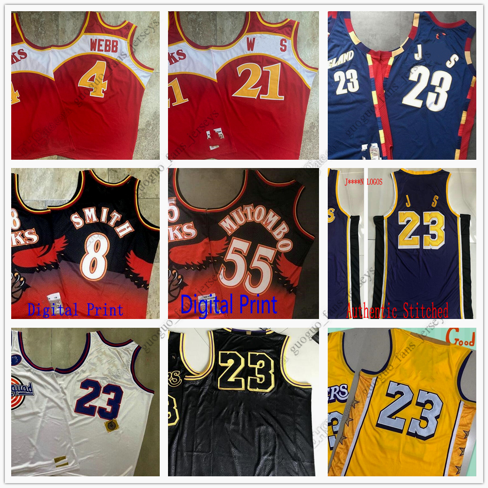 Authentic Stitched Retro Mitchell and Ness Basketball Jerseys 8 Smith 55 Mutombo Red Blue White Black Yellow High Quality Jersey, Black;red
Authentic Stitched Retro Mitchell and Ness Basketball Jerseys 8 Smith 55 Mutombo Red Blue White Black Yellow High Quality Jersey, Black;red
