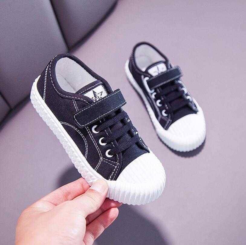 2020 Autumn Children Shoes Sport Breathable Boys Sneakers Brand Kids Shoes for Girls Jeans Denim Casual Child Flat Canvas Shoes Y0809