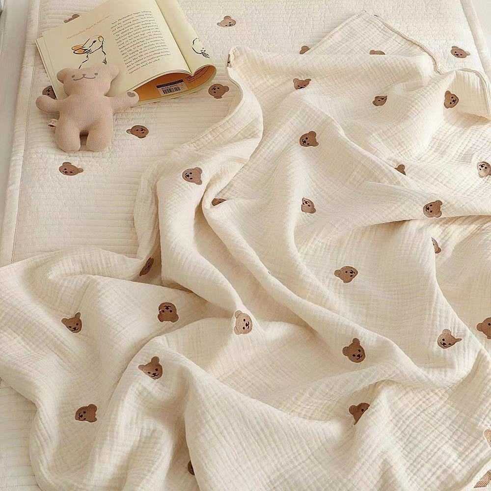 Baby cotton cover blanket summer thin air conditioning quilt baby girl blanket baby boy blanket 210701