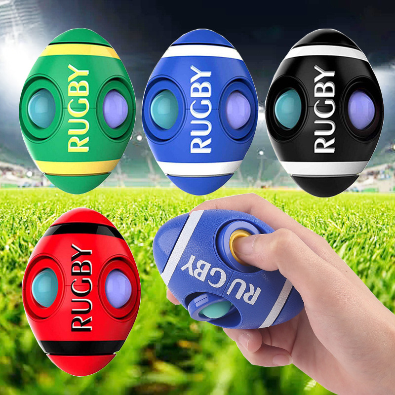 Rugby finger Bubble Fidget Toy Decompression Finger Squeeze gyro Toys for Kids Adult Family Interactive Sensory Toys
Rugby finger Bubble Fidget Toy Decompression Finger Squeeze gyro Toys for Kids Adult Family Interactive Sensory Toys
