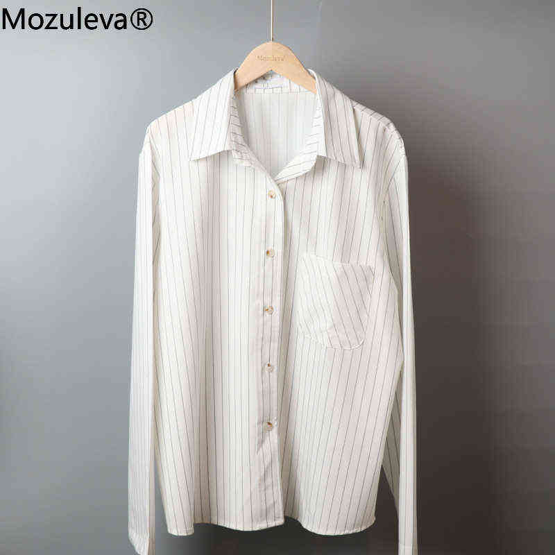 Mozuleva Women's Summer Two-piece Home Suit for Spring / Autumn Thin Long-sleeved Cotton Pants Pajamas Women Autumn Cotton Suit 211109
